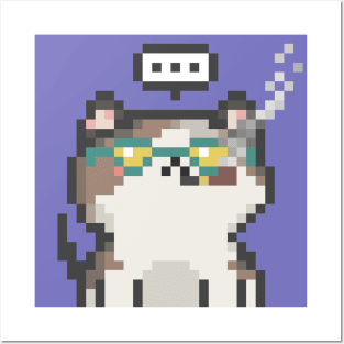 Pixel Cat 103 Posters and Art